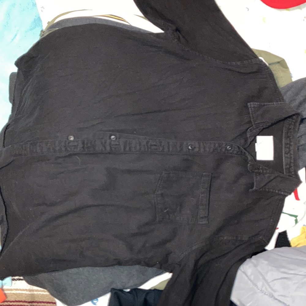 Black Button down shirt
